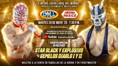 CMLL Martes de Arena Mexico (5/20/2025) Results: Fuerza Tapatía vs. Gemelos Diablos, Hechicero, More