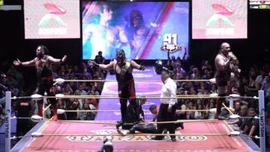 Furia Roja, Guerrero de la Muerte & Ráfaga Win CMLL Occidental Trios Titles on CMLL Martes de Glamour