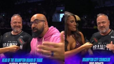 Brampton City Officials Rod Power & Jaipaul Massey-Singh Get Involved In Six-Man Tag At TNA Under Siege