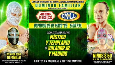 CMLL Domingo Familiar (5/25/2025) Results: Místico & Templario vs. Depredadores, More Set