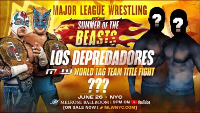 Magnus & Rugido Defending MLW World Tag Team Titles Against Mystery Team At Summer Of The Beasts