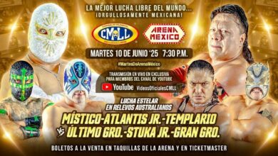 CMLL Martes de Arena Mexico (6/9/2025) Results: Místico, Atlantis Jr & Templario vs. Guerreros, More