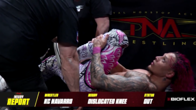 KC Navarro Sidelined With Dislocated Left Knee