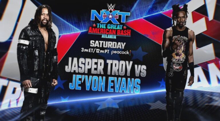 Je’Von Evans vs. Jasper Troy Added To NXT Great American Bash