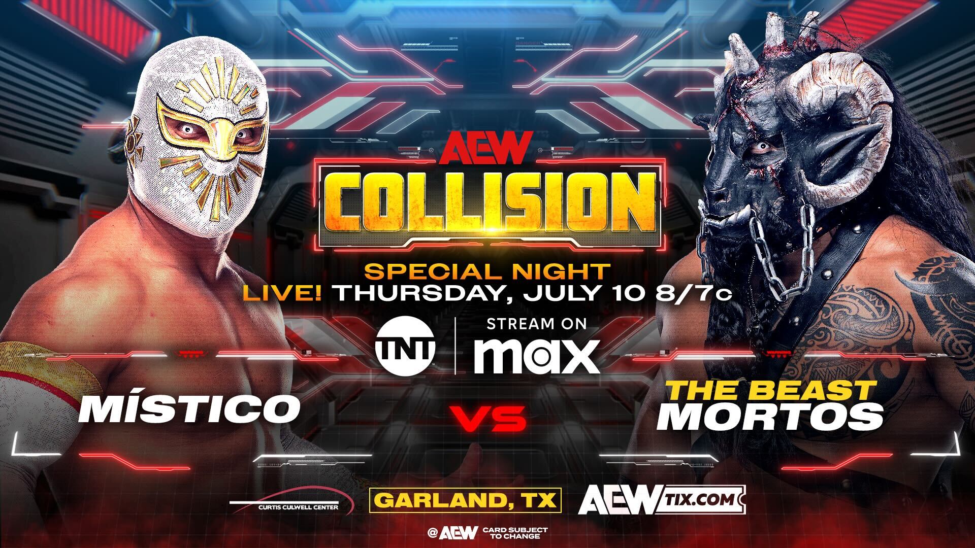 AEW Collision Results (7/10/2025): Místico vs. The Beast Mortos, Gabe Kidd vs Shibata, FTR, More
