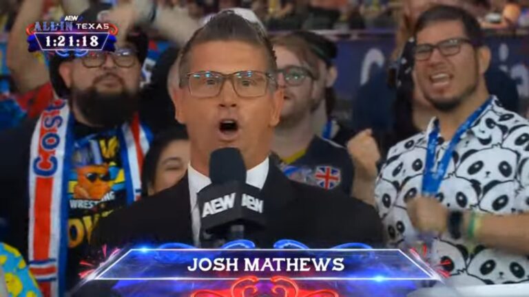 Josh Mathews Makes On-Screen AEW Debut At AEW All In