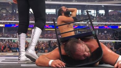Samoa Joe Stretchered Out Of AEW All In After The Opps Retain Trios Titles