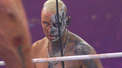 Darby Allin Descends From The Rafters At AEW All In