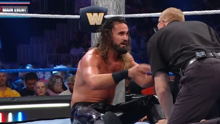 Seth Rollins Tweaks Knee At WWE Saturday Night’s Main Event, LA Knight Picks Up Win After Pause In Action
