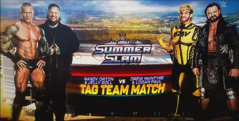 Jelly Roll & Randy Orton vs. Drew McIntyre & Logan Paul Made Official For WWE SummerSlam