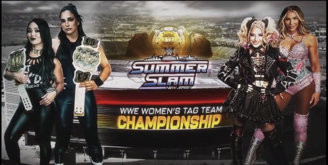 wwe summerslam womens tag team titles