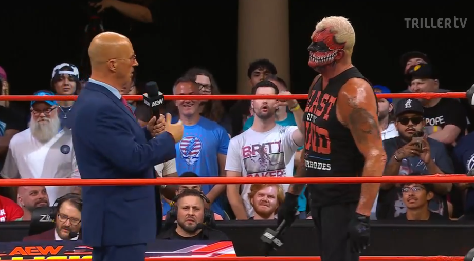 Dustin Rhodes was confronted by Don Callis and Kyle Fletcher on AEW Collision after celebrating his TNT Title win.