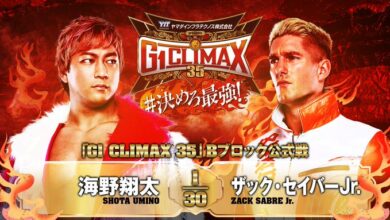 NJPW G1 Climax 35 Day 4 Results (7/23/25): Shota Umino Defeats IWGP World Heavyweight Champion Zack Sabre Jr.