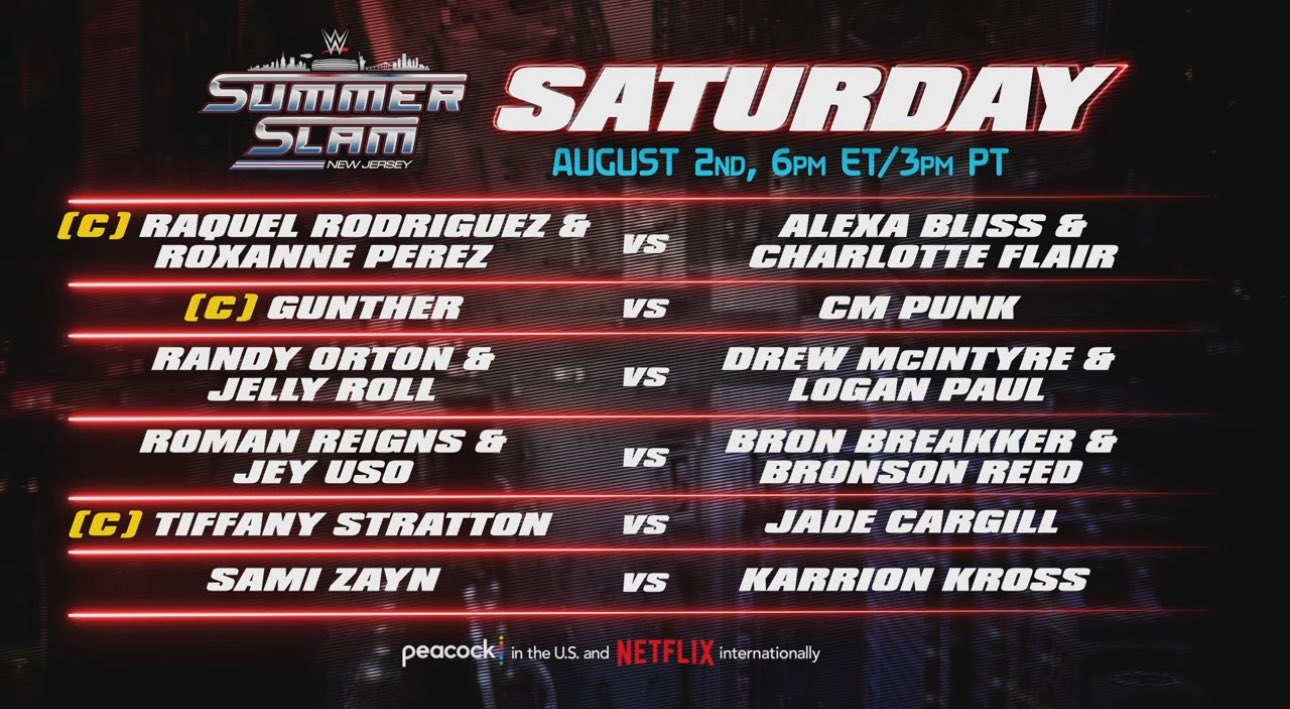 wwe summerslam saturday