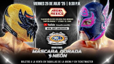 CMLL Viernes Espectacular Results (7/25/2025): Máscara Dorada vs. Neón, More