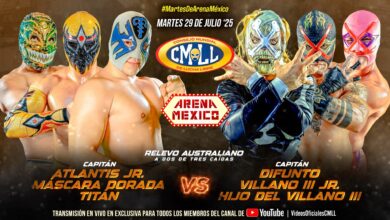 CMLL Martes de Arena Mexico Results (7/29/2025): Villanos, Titán, More
