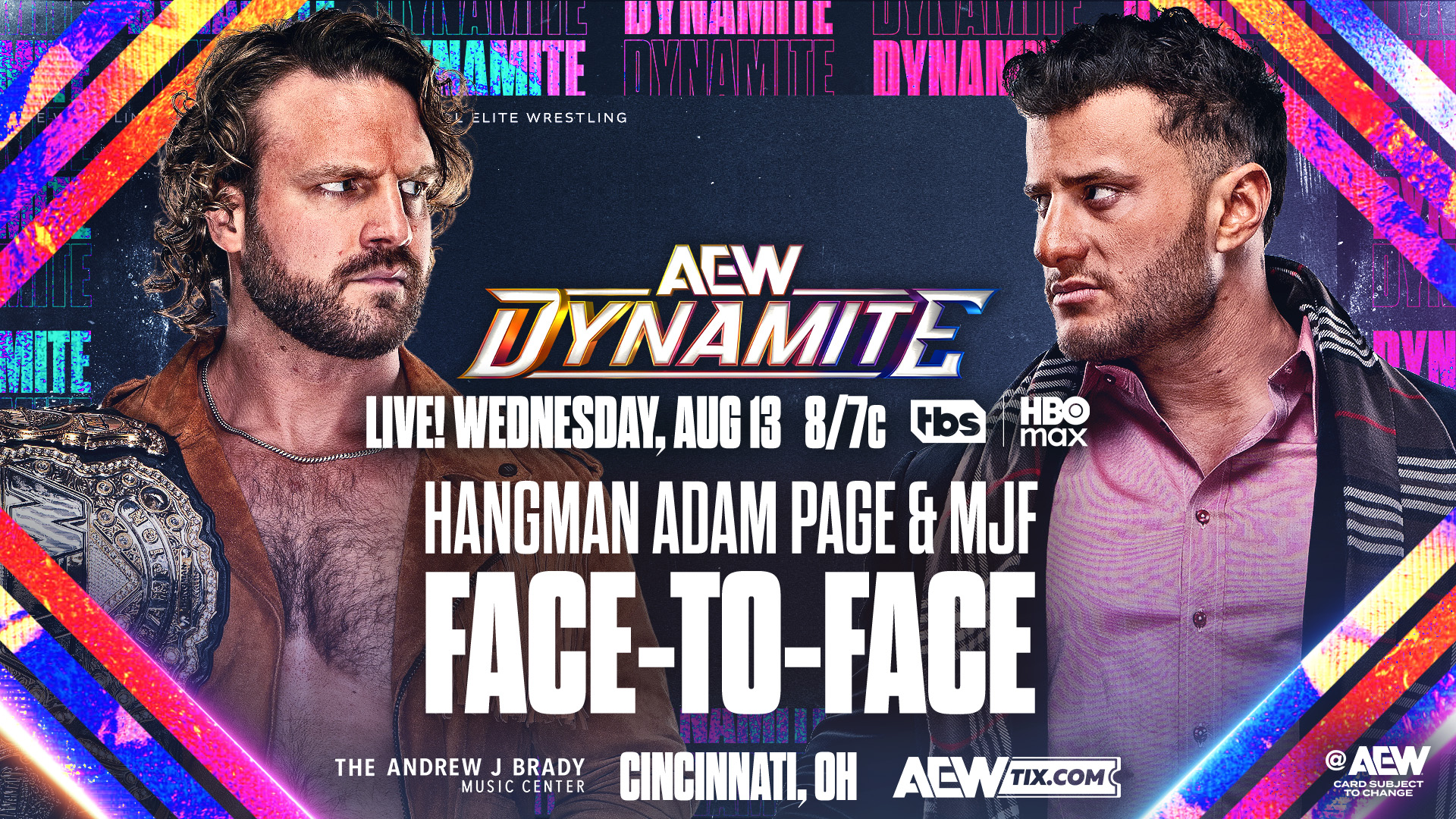 hangman page mjf aew dynamite