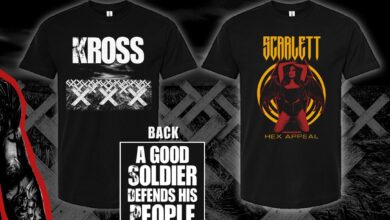 Karrion Kross And Scarlett Are Back On Pro Wrestling Tees, New Shirts Released