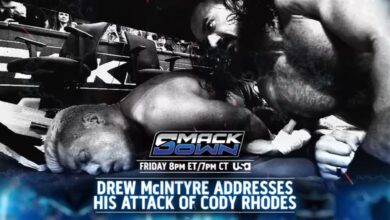 Drew McIntyre To Address Cody Rhodes Attack On 8/15 WWE SmackDown