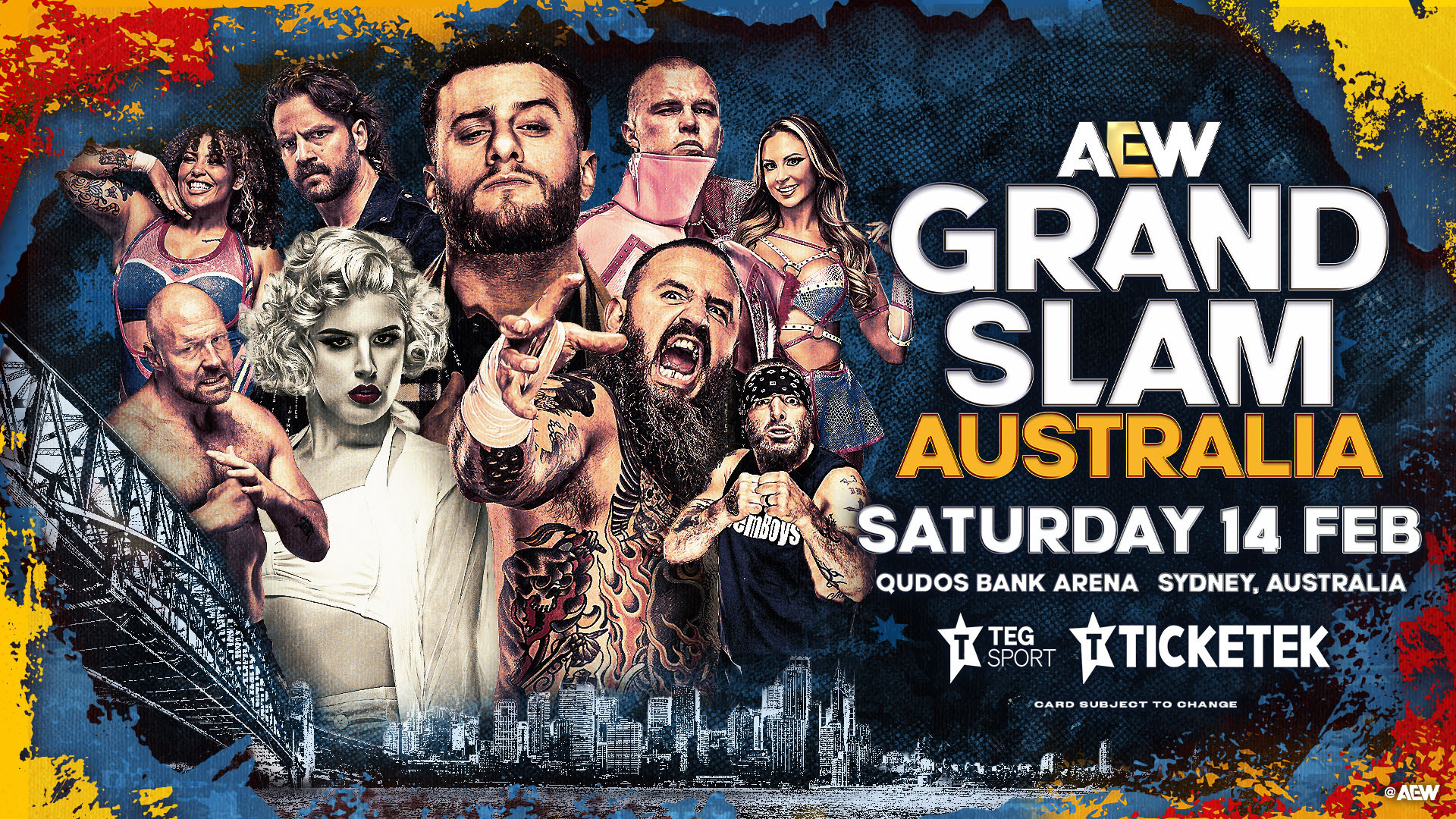AEW Grand Slam Australia Results (2/14/2026): MJF, Jon Moxley, Toni Storm, Andrade, More