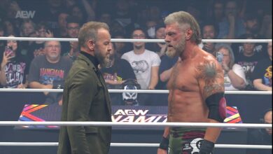 Adam Copeland And Christian Cage Hug After Fending Off FTR And Nick Wayne On AEW Dynamite