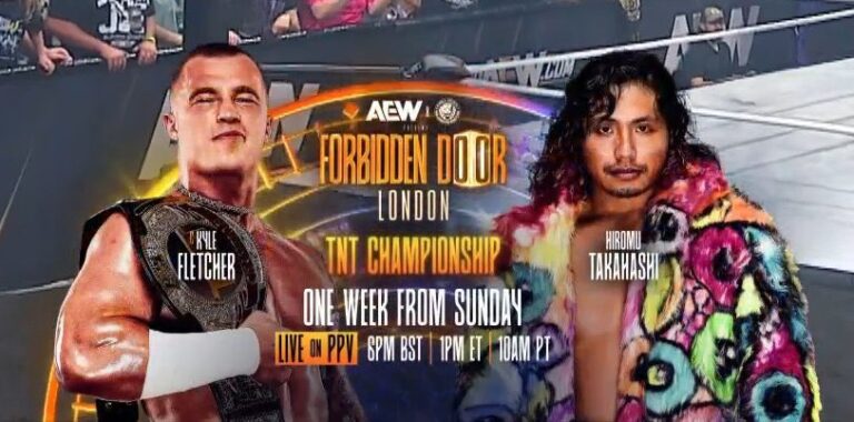 Hiromu Takahashi vs. Kyle Fletcher For TNT Championship Added To AEW x NJPW Forbidden Door
