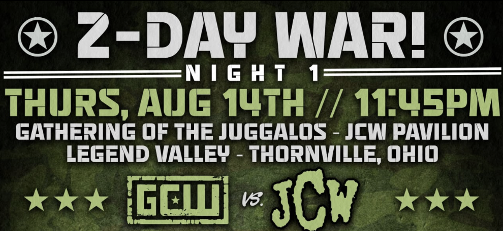 gcw jcw 2 day war night one