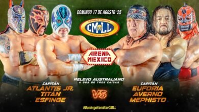 CMLL Domingo Familiar Results (8/17/2025): Atlantis Jr., Titán & Esfinge vs. Infernales, More