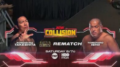Konosuke Takeshita vs. Tomohiro Ishii, Young Bucks vs. Paragon, Max Caster’s Open Challenge Set For 8/23 AEW Collision