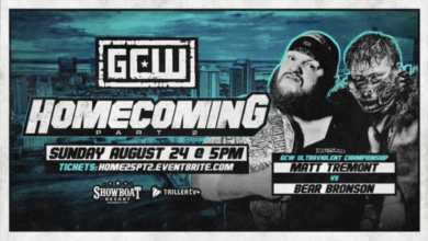 GCW Homecoming Night Two Results (8/24): Matt Tremont vs. Bear Bronson