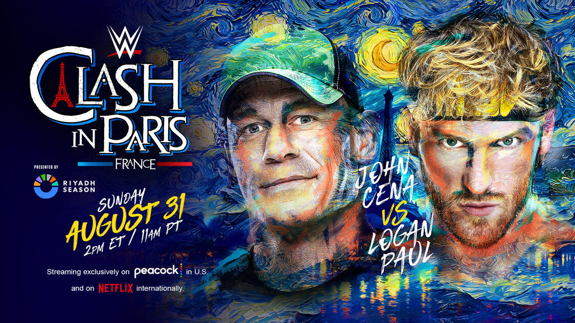 john cena logan paul wwe clash in Paris
