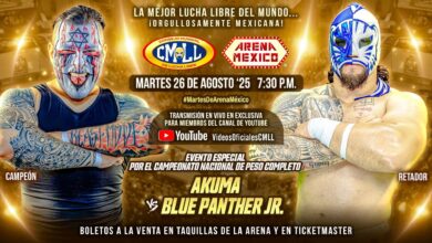 CMLL Martes de Arena Mexico (8/26/2025), Akuma, Blue Panther Jr., Galeón Fantasma