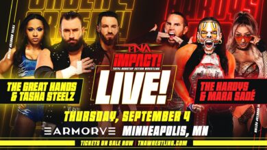 Mara Sadé & The Hardys vs. Tasha Steelz & The Good Hands A Part Of Live TNA iMPACT On 9/4