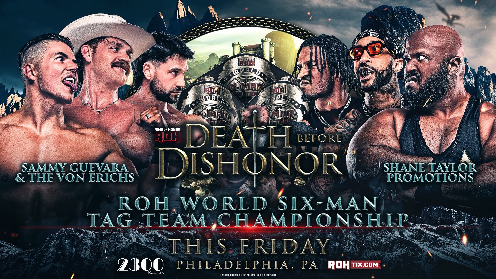 Sammy Guevara To Defend ROH Tag Titles And 6-Man Titles At ROH Death Before Dishonor 2025
