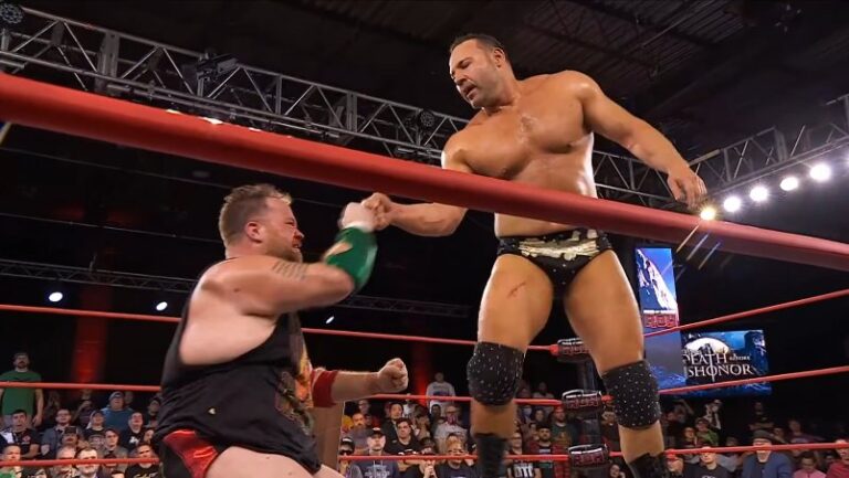 QT Marshall Bests Paul Walter Hauser In Fight Without Honor At ROH Death Before Dishonor; Match Included HOOK Appearance