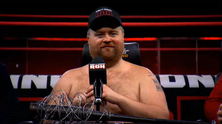 Paul Walter Hauser States That He Had Wind Knocked Out Of Him When Powerbombed Onto Thumbtacks At ROH Death Before Dishonor