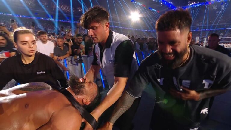 Roman Reigns Def. Bronson Reed At WWE Clash In Paris, Reigns Stretchered Off After Post-Match Attack By Reed & Bron Breakker