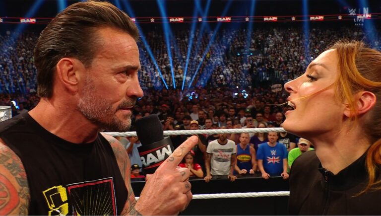 Becky Lynch Slaps CM Punk Multiple Times On WWE Raw, Shuts Down “AJ Lee” Chants