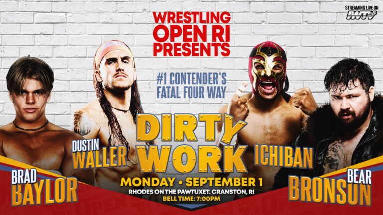 Wrestling Open RI: Dirty Work Results (9/1): Brad Baylor, Bear Bronson, Brett Ryan Gosselin Compete