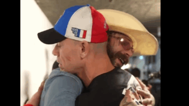 John Cena And Post Malone Share Viral Hug Backstage, New Jey Uso Shirt, More | Fight Size