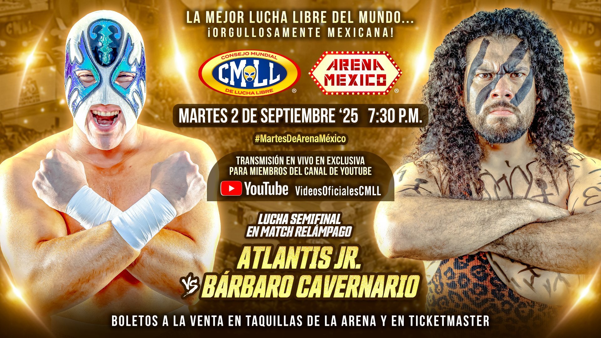 CMLL Martes de Arena Mexico (9/2/2025).