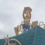 Toy Story’s Woody Yeets During Parade