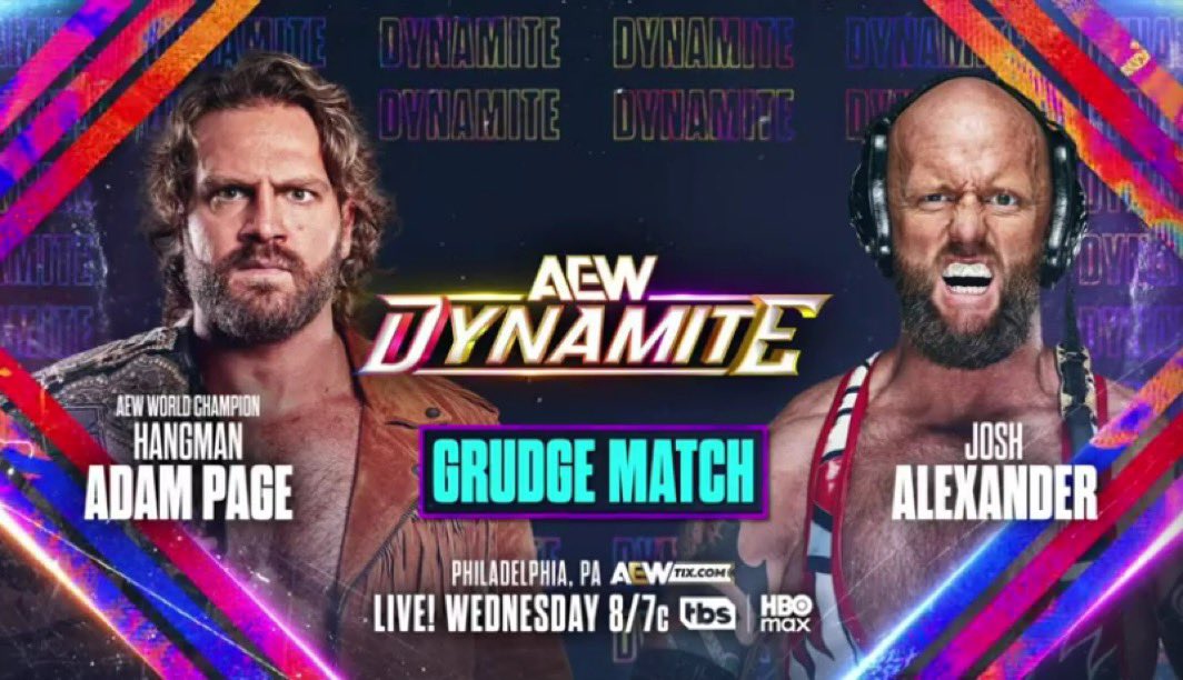 hangman page josh alexander aew dynamite