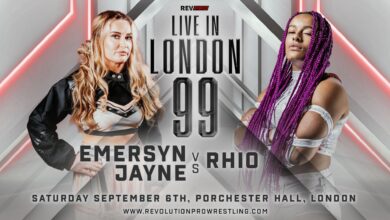 RevPro Live In London 99 Results (9/6): Rhio Takes On Emersyn Jayne