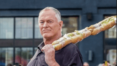 The Sandman Has A Kendo Stick Made Out Of Hoagies