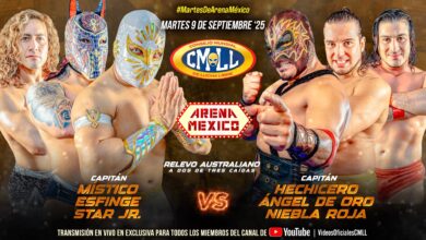 CMLL Martes de Arena Mexico Results (9/9/2025): Místico, Hechicero, Sky Team, More