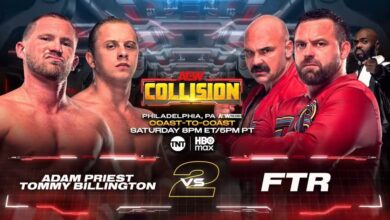 FTR vs. Adam Priest & Tommy Billington 2, Kazuchika Okada vs. Michael Oku, More Set For 9/13 AEW Collision