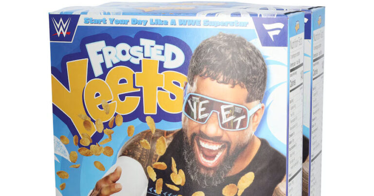 WWE Selling Jey Uso Frosted YEETs Cereal On WWE Shop