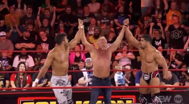 Jerry Lynn Attempts To Reunite The Acclaimed On AEW Collision; Max Caster & Anthony Bowens Help Lynn Fight Off Swirl