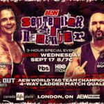 Qualifiers For Tag Title Ladder Match At All Out, Thekla vs. Queen Aminata, Lashley vs. Liona, Riho In Action Set For AEW: September To Remember